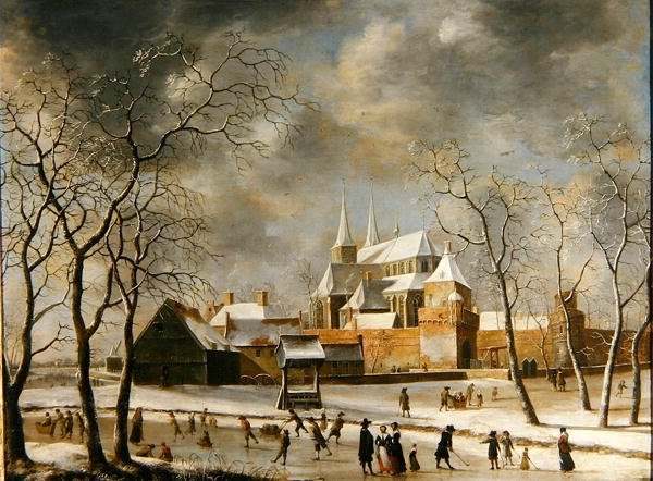 The Town of Deventer」（油彩・キャンバス） 作： ヤン・ビアストラテン