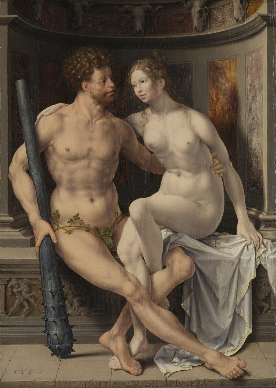 Hercules and Deianeira、1517（パネル） 作： ヤン・ゴサート