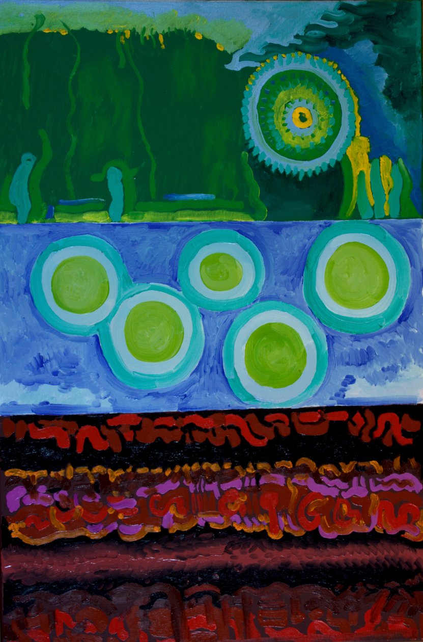 コード、2009年（キャンバスに油彩） 作： Jan Groneberg