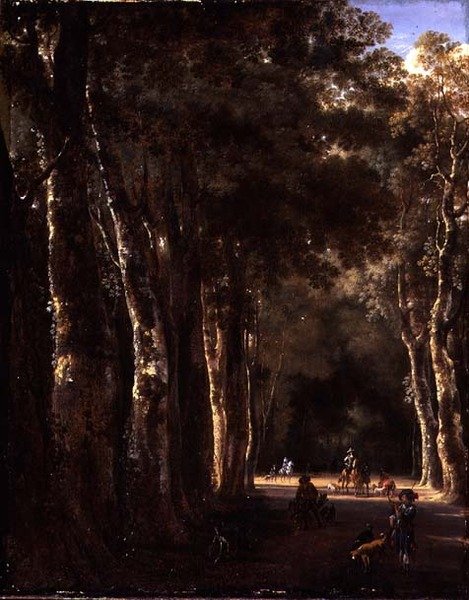 The Avenue」（油彩・キャンバス 作： ヤン・ハッカート