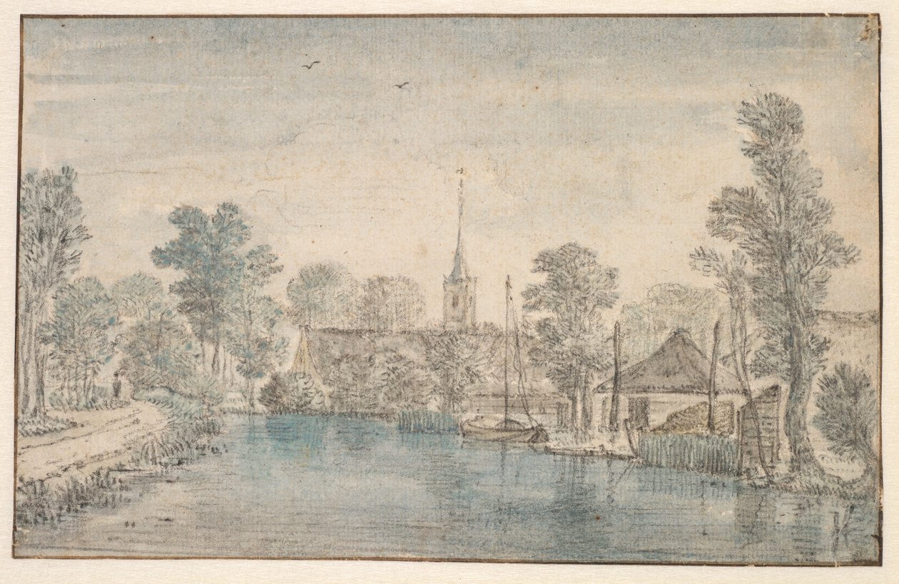 川沿いの村 作： Jan Jansz den Uyl