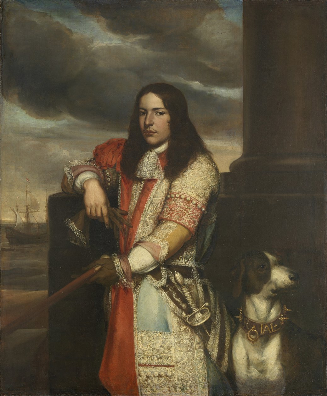 エンゲル・デ・ロイター1649-1683、オランダ副海軍大将、1680 作： ヤン・リーベンス