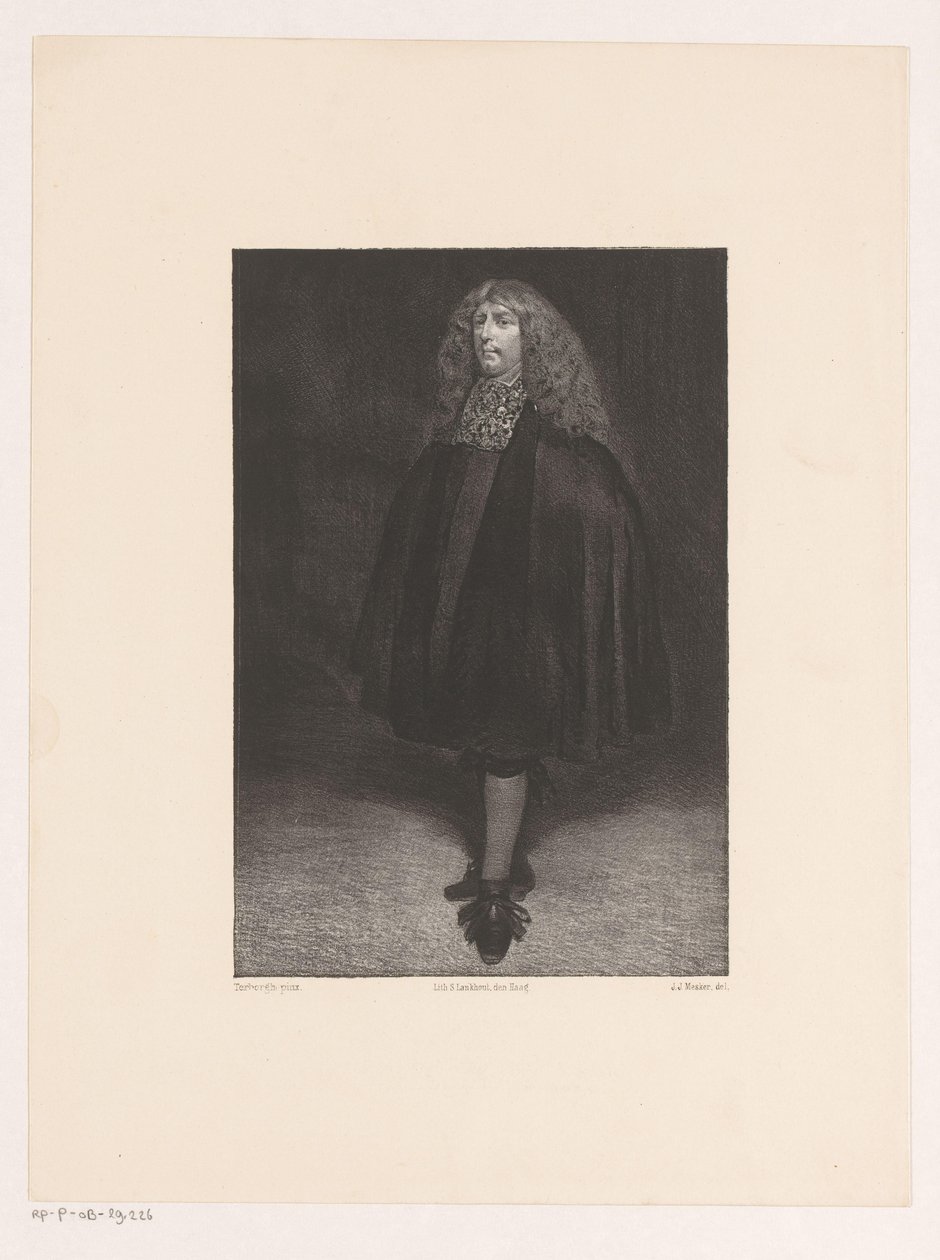Gerard ter Borchの自画像 作： Jan Mesker