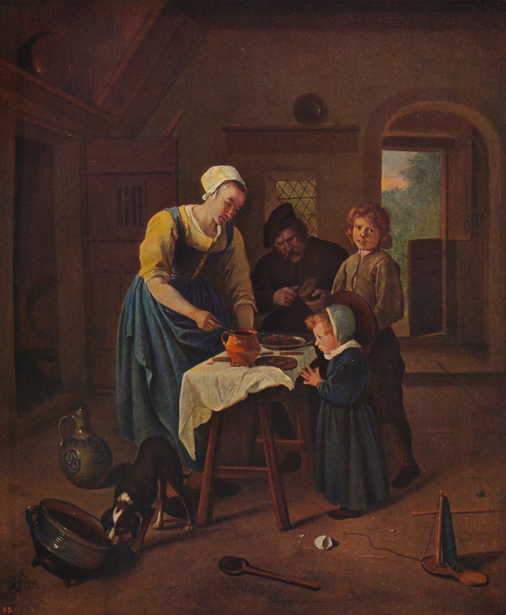 グレース・ビフォア・ミート」、c1665、c1915 作： Jan Steen