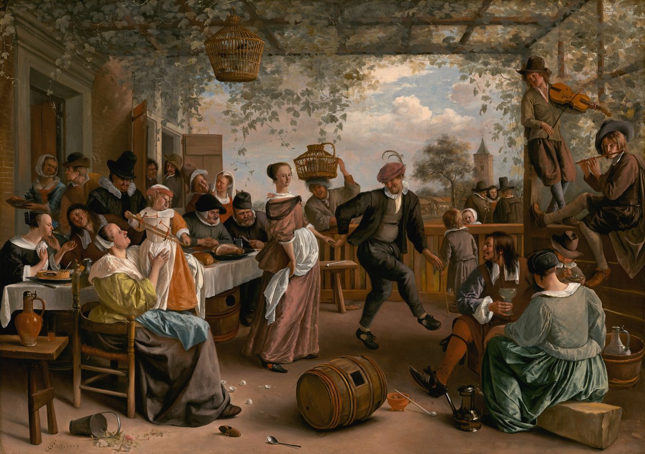 1663年の「The Dancing Couple」。 作： Jan Steen