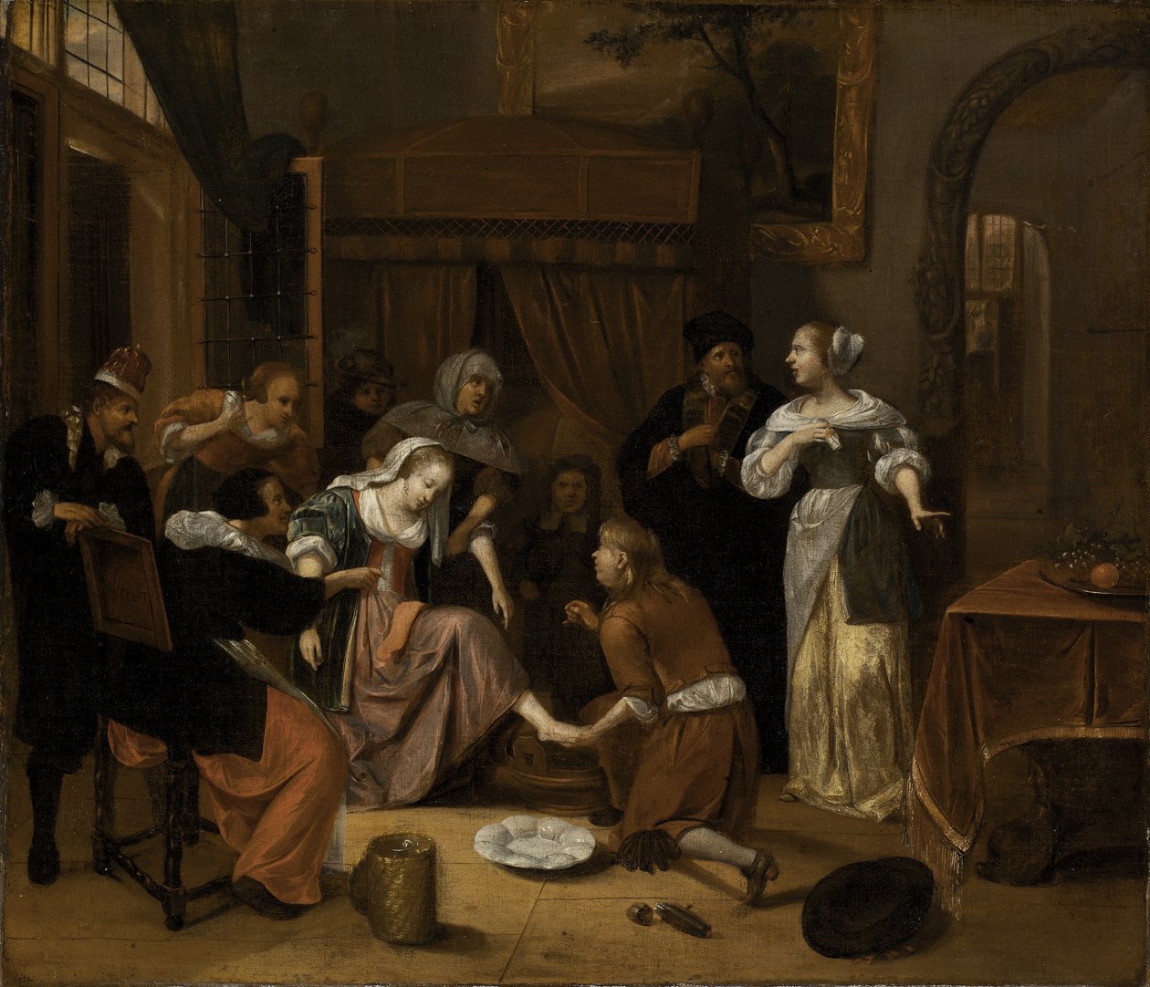 医師の診察 作： Jan Steen
