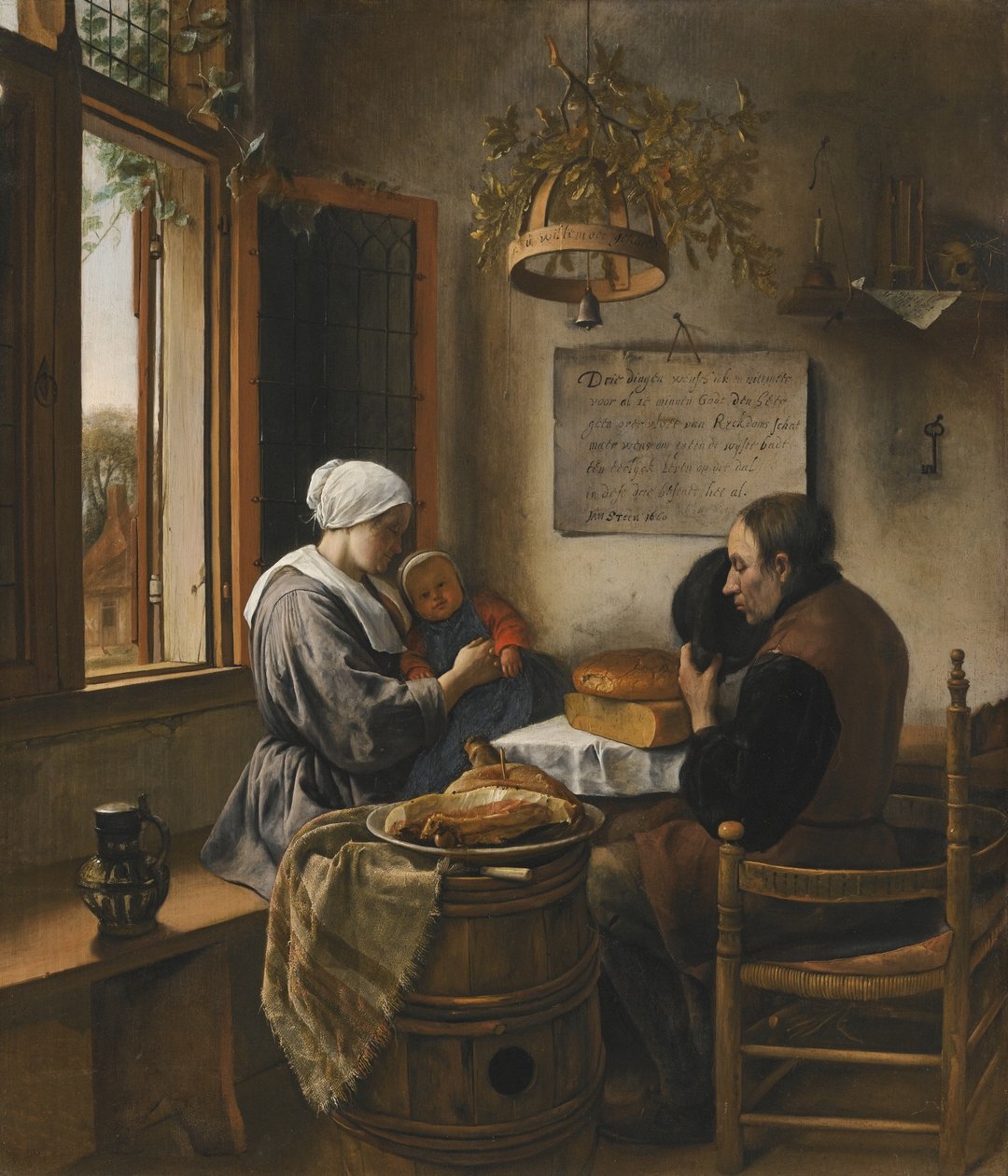食事の前の祈り 作： Jan Steen