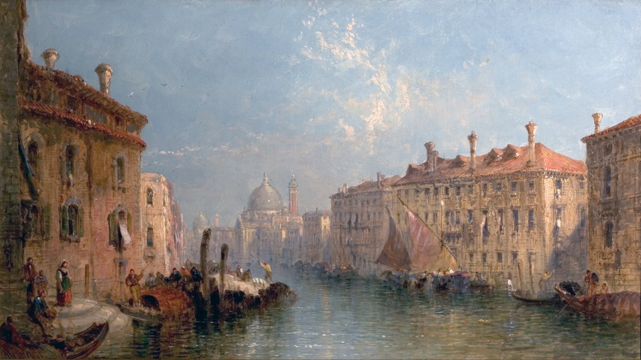 大運河、ヴェネツィア、イタリア、c.1875 作： ジェーン・ビビアン