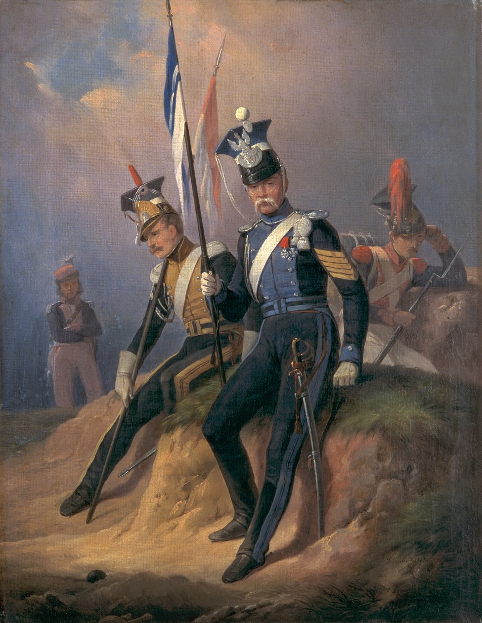ナポレオン軍のポーランド将校、1852年 作： 1月スチョドルスキ