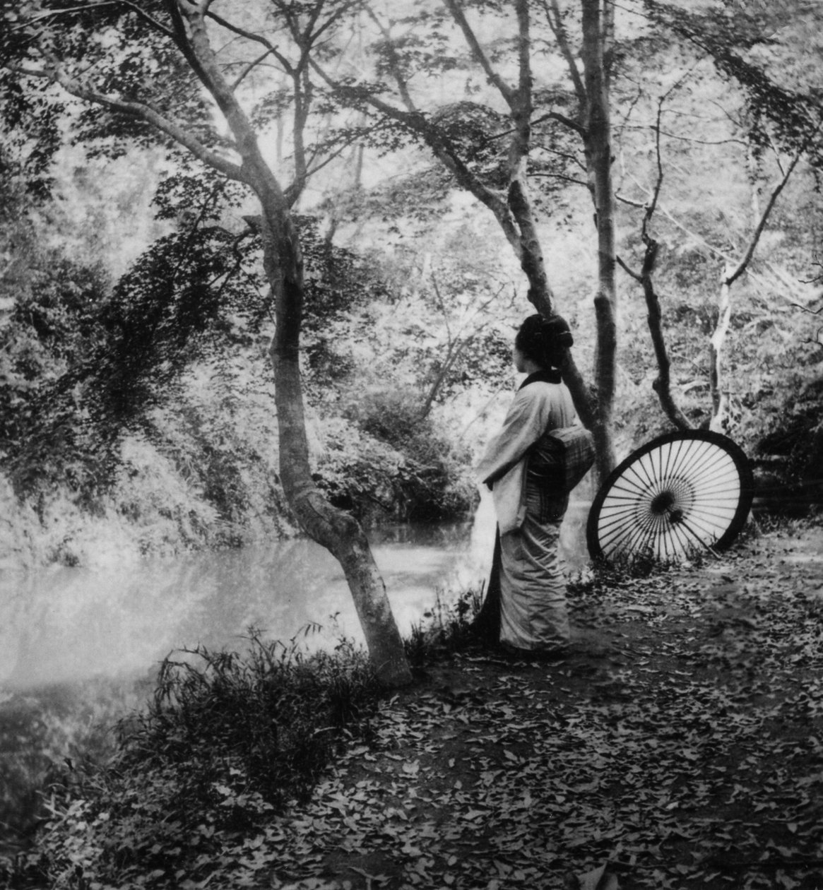 日本の秋、1900年頃（アルブメン写真） 作： 日本の写真家