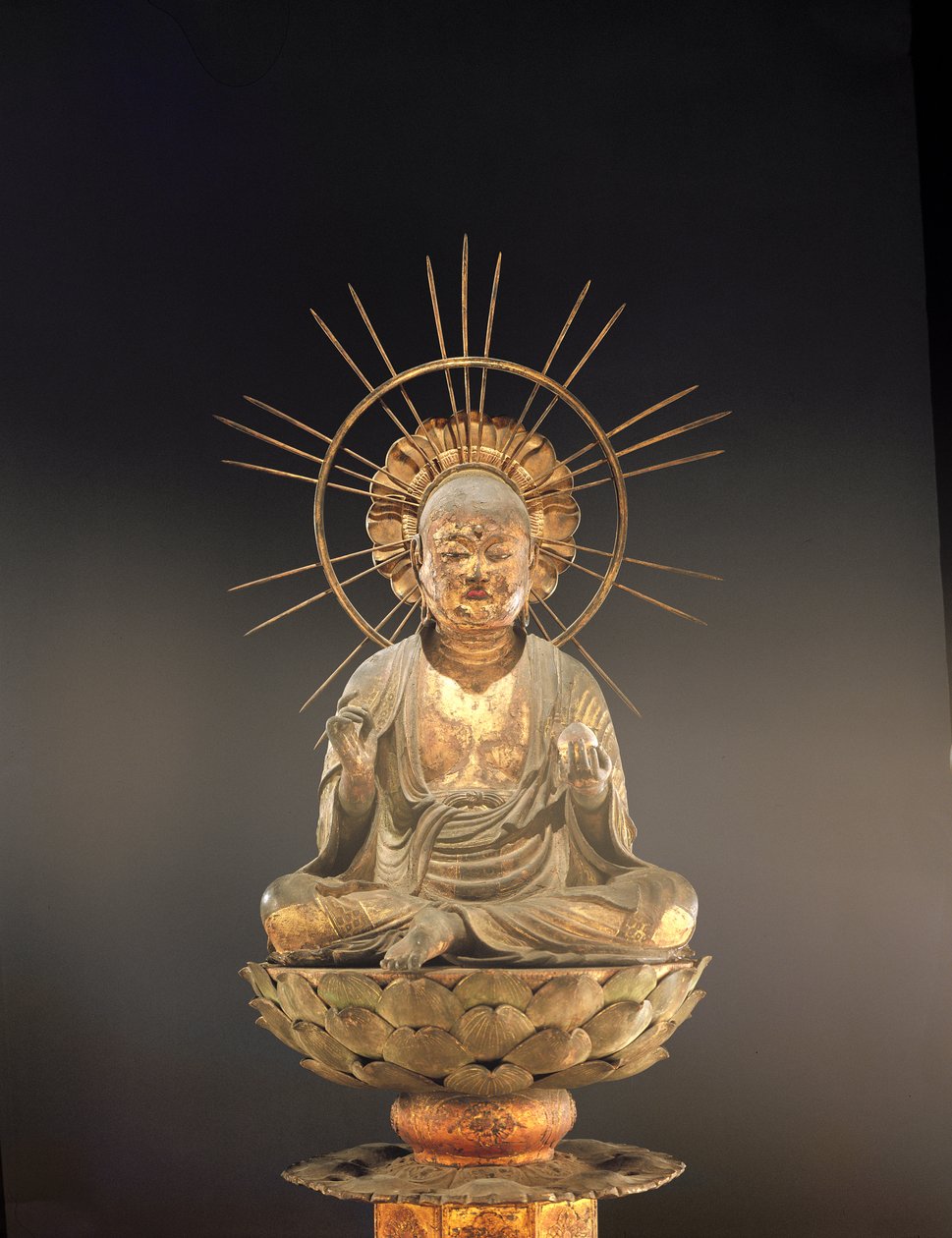 地蔵菩薩（地蔵菩薩）、鎌倉時代（1185-1333）、13世紀後半（木、漆、金箔）（394837も参照） 作： 日本語学校