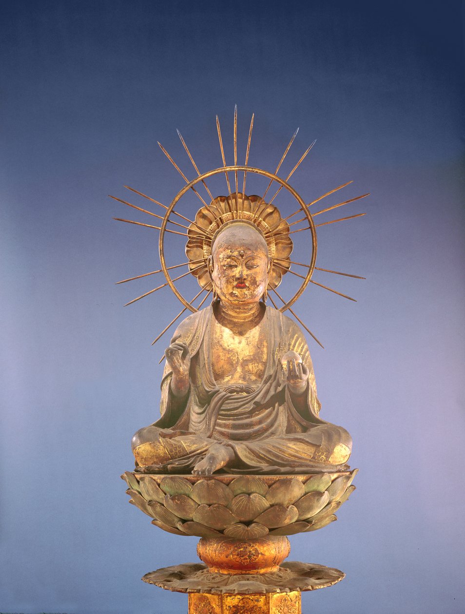 地蔵菩薩（地蔵菩薩）、鎌倉時代（1185-1333）、13世紀後半（木、漆、金箔）（394838も参照） 作： 日本語学校