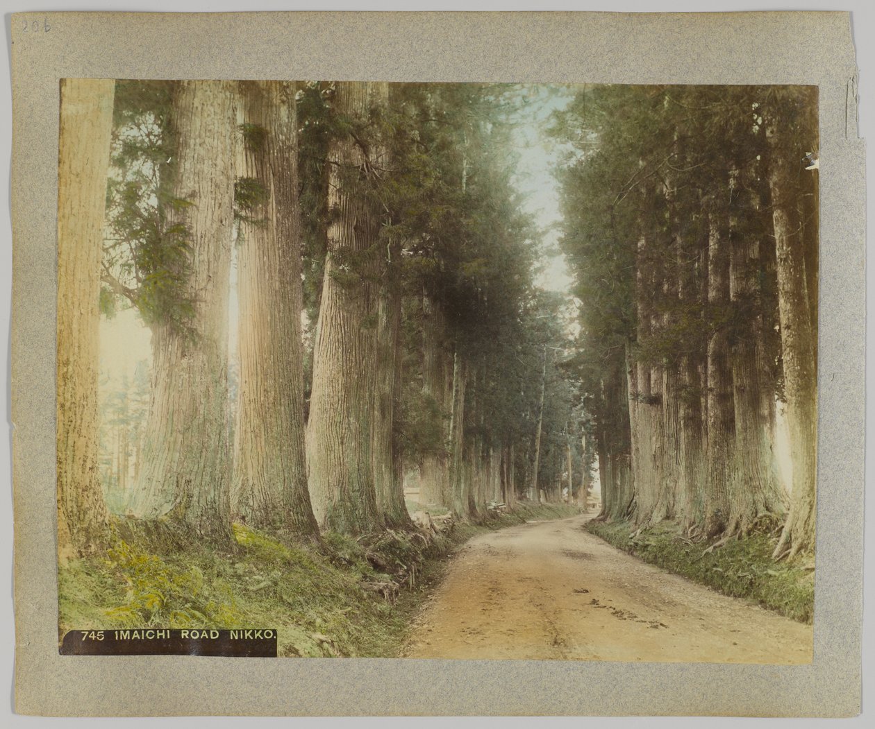 日光・今市街道（手彩色のモノクロ写真 作： 日本の写真家