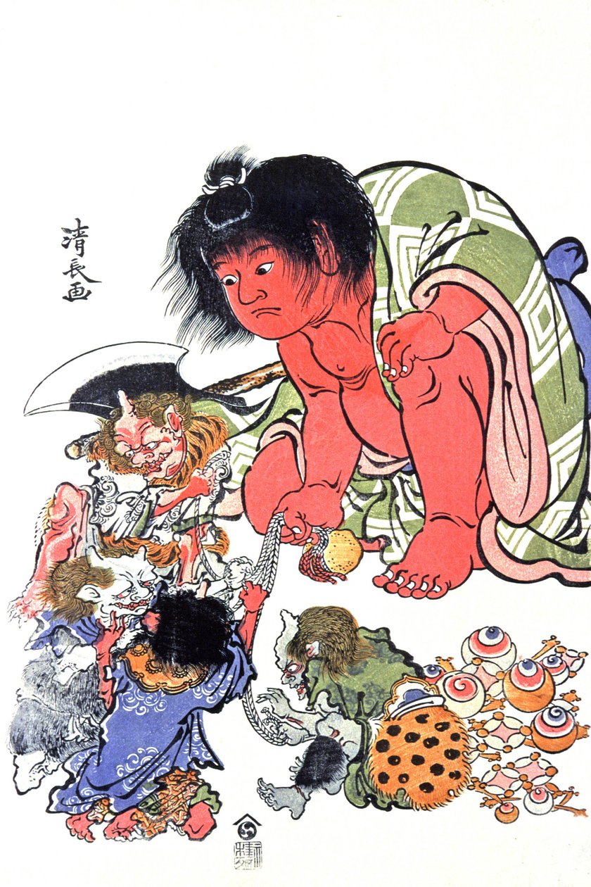 悪魔、19世紀半ば（版画） 作： 日本語学校