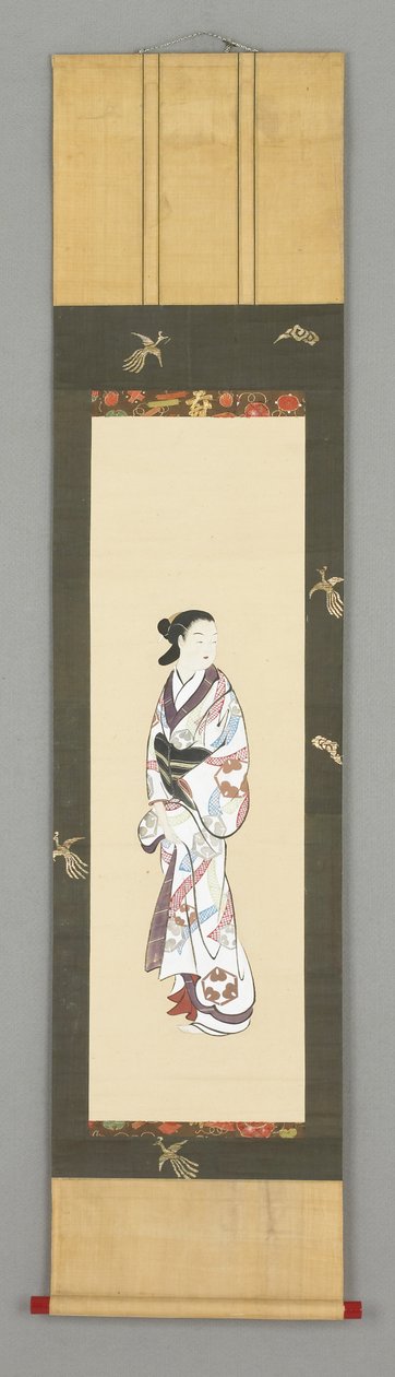 1800年頃の女性の立ち姿 作： 日本語学校