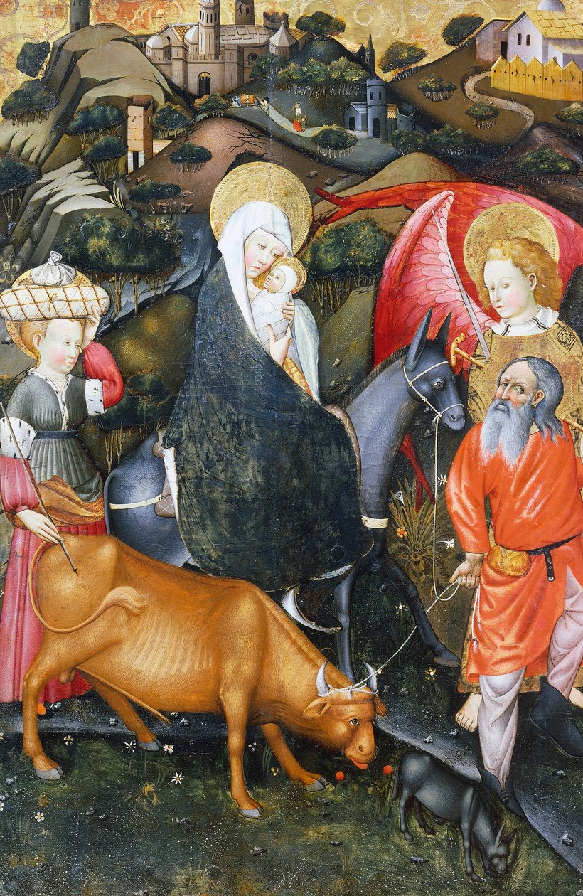 エジプトへの逃避、ベルドゥの祭壇画 作： ジャウメ・フェラー