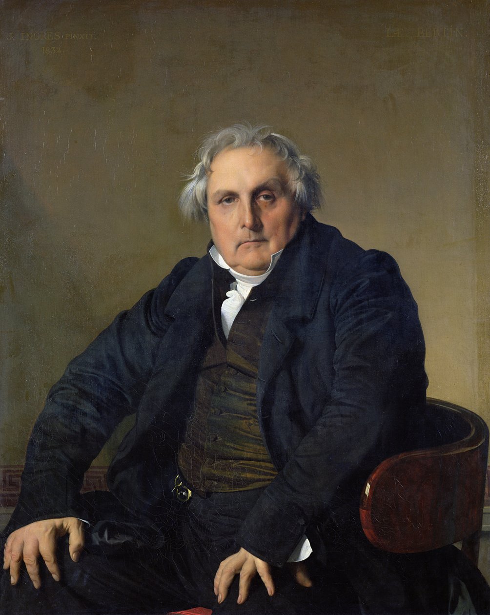 ルイ・フランソワ・ベルタン（1766-1841）1832 作： ジャン・オーギュスト・ドミニク・アングル