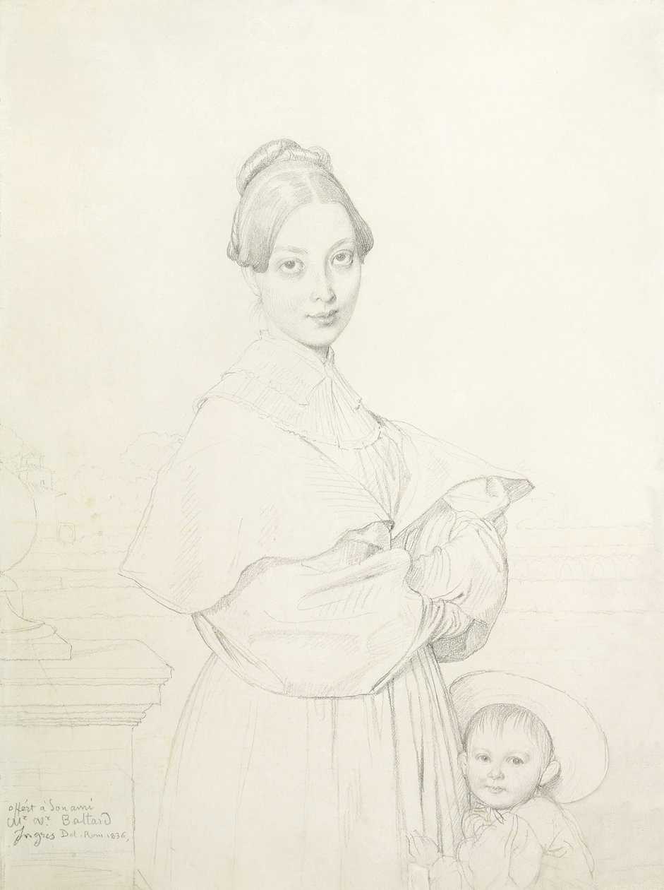 マダムバルタードと彼女の娘、ポール、1836 作： ジャン・オーギュスト・ドミニク・アングル