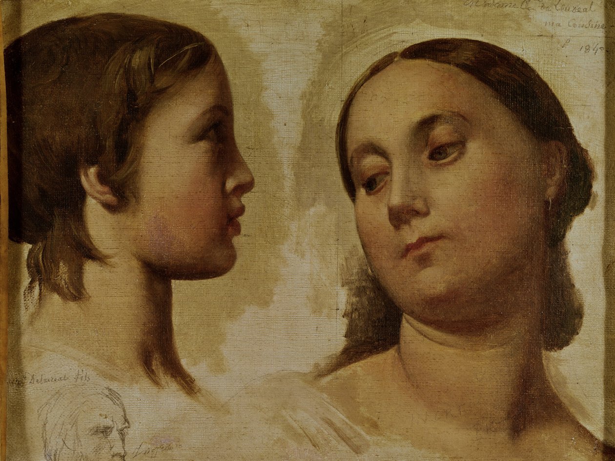 ローレル夫人と息子、1840年 作： ジャン・オーギュスト・ドミニク・アングル