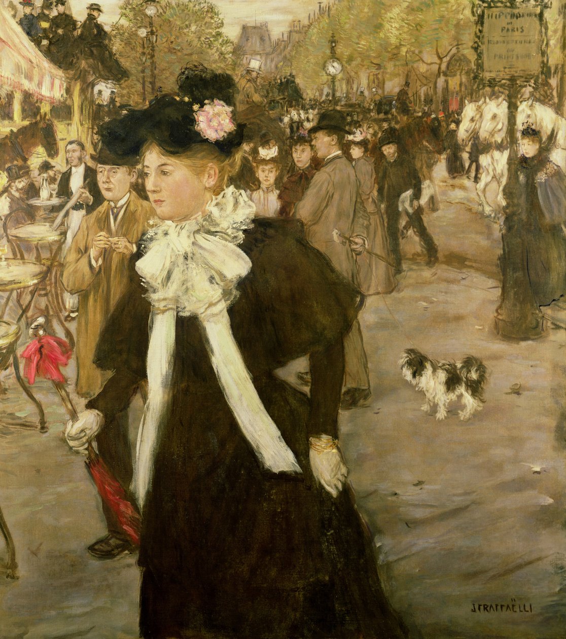 Boulevard des Italiens、c.1899 作： ジャン・フランソワ・ラファエリ