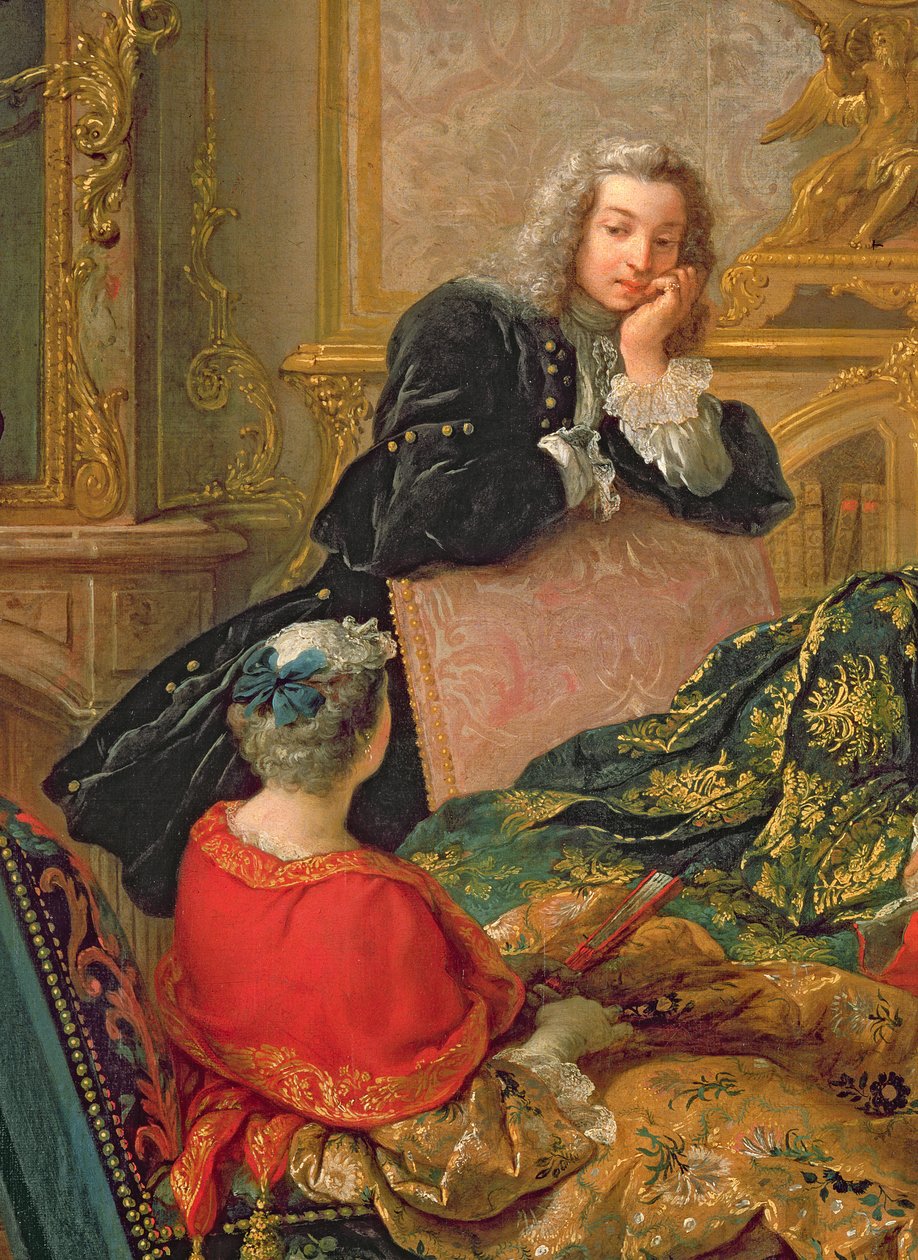 モリエールからの読書、2 9516年のc.1728詳細 作： ジャン・フランソワ・ド・トロイ