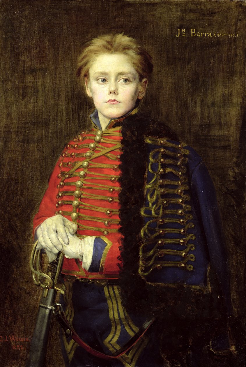 若い男としてのジョセフ・バラ（1779-93） 作： ジャンジョセフワーツ