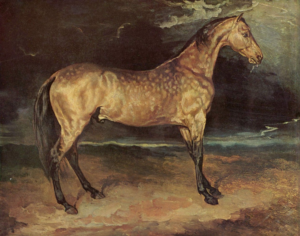 嵐の中の馬 作： セオドア・ジェリコー