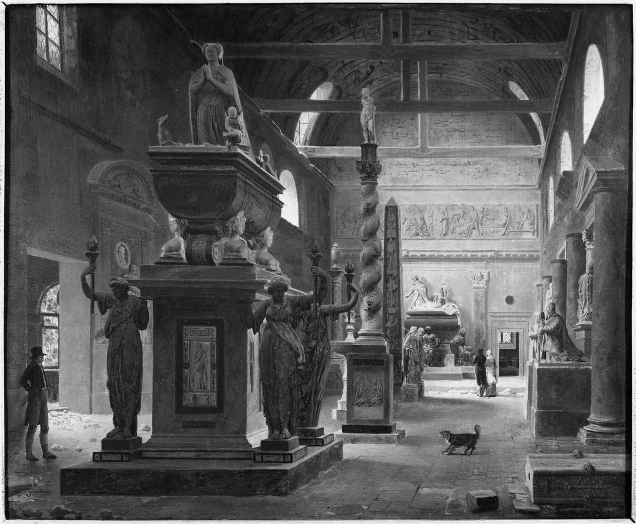 フランソワ美術館の素晴らしい部屋1820年頃 作： ジャン・ルービン・ヴォゼル