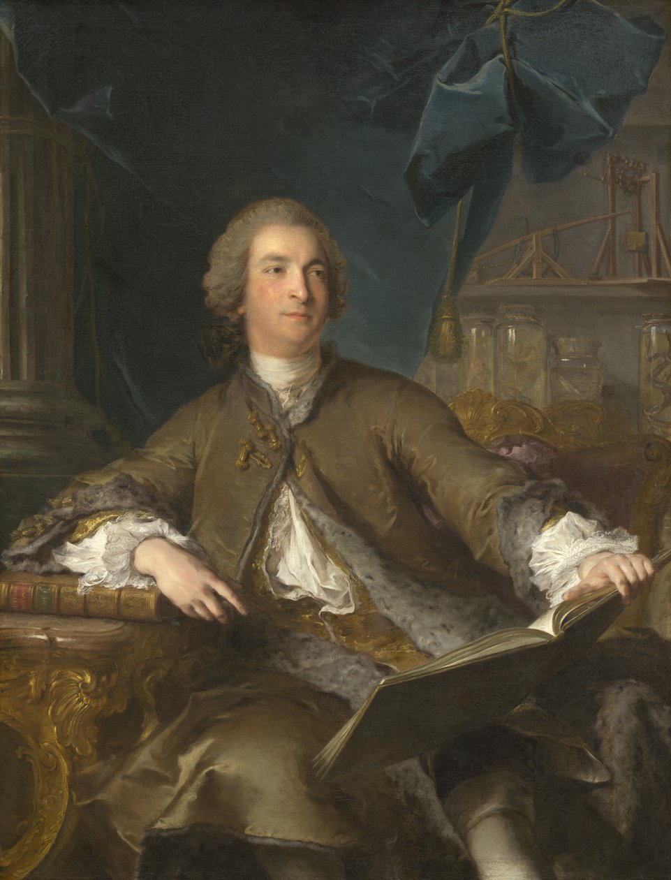 ジョセフボニエデラモソンの肖像（1702年〜1744年） 作： ジャン・マルク・ナティエ