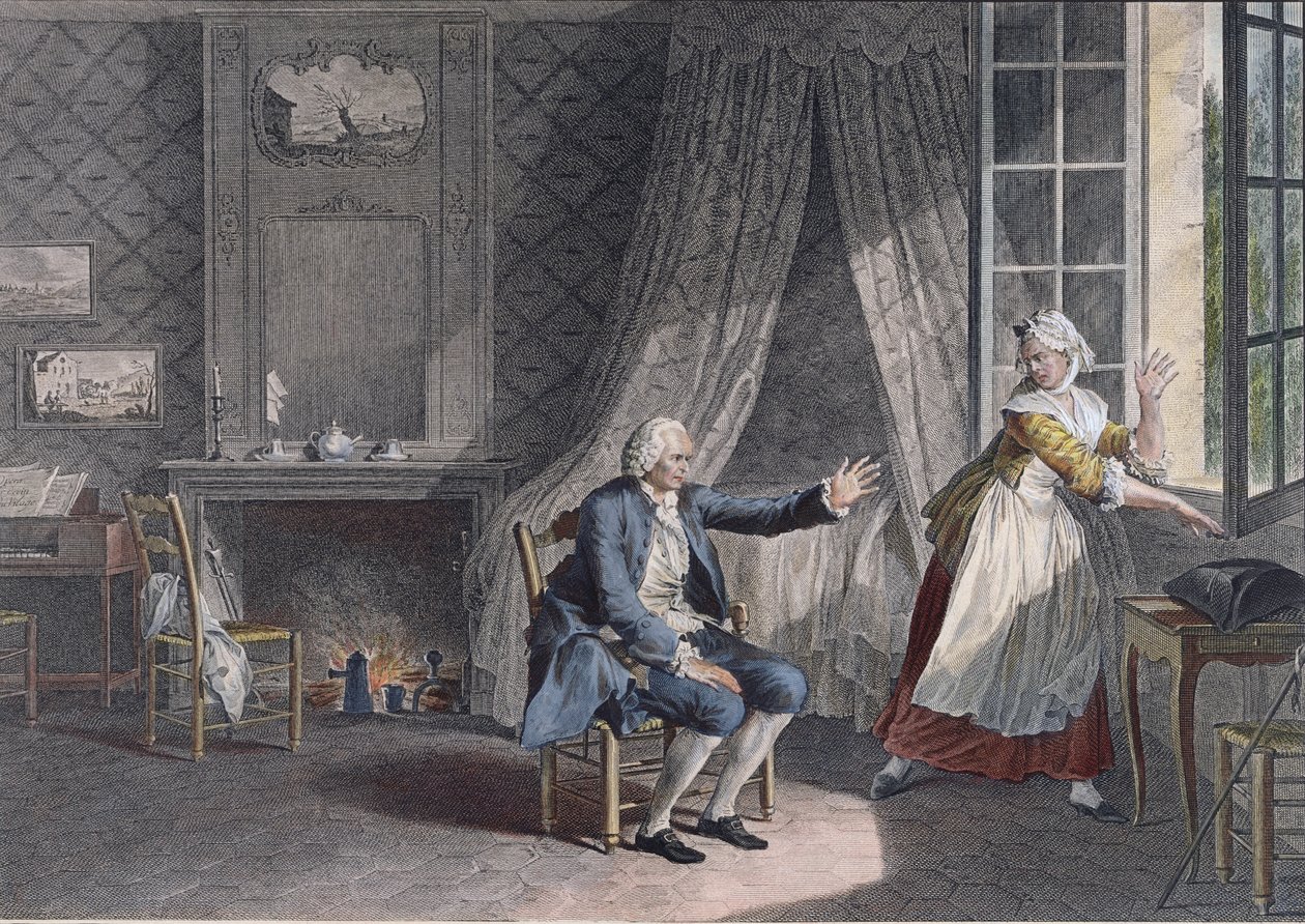 1778年のエルメノンヴィルでのジャンジャックルソーの最後の言葉（1712-78） 作： ジャン＝ミッシェル・ザ・ヤング・モロー
