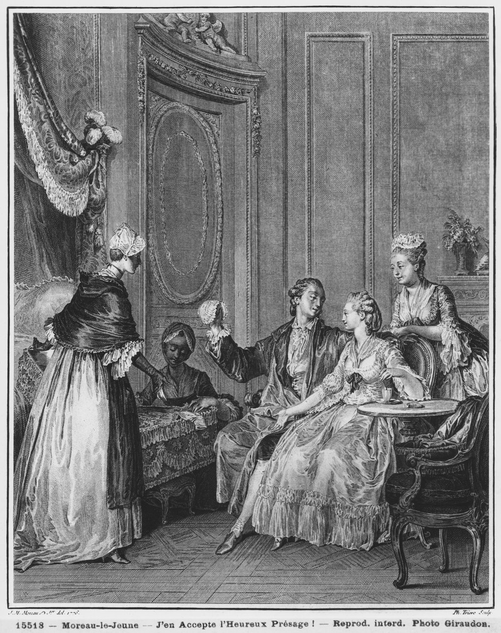 フィリップトリエール（1759-1815）1776によって刻まれた前兆 作： ジャン＝ミッシェル・ザ・ヤング・モロー