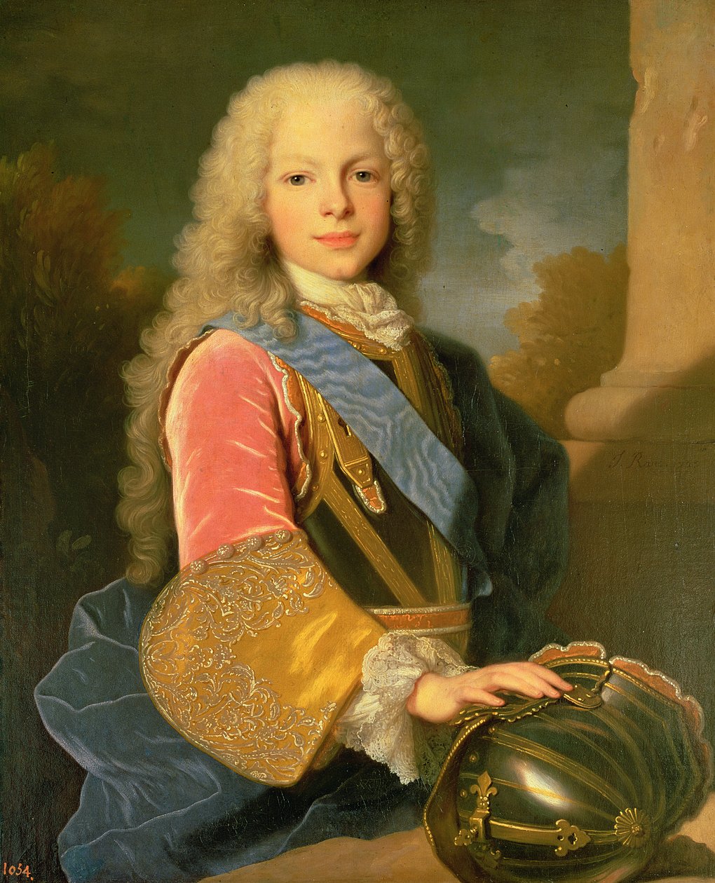 フェルディナンド・ド・ブルボンとサヴォイの肖像（1713-59）アストゥリアスの王子、1725 作： ジャン・ランク
