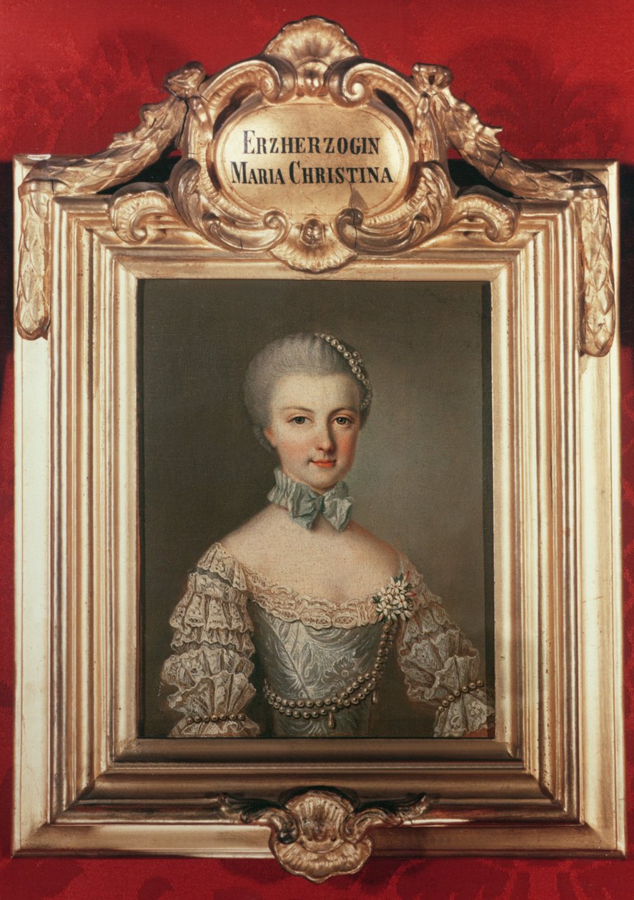 フランシス1世（1708-65）とオーストリア（1717-80）の皇后マリアテレジア（1717-80）1762の娘、マリアクリスティーン &39;マリア&39;（1742-98）の娘 作： ジャン・エティエンヌ・リオタード