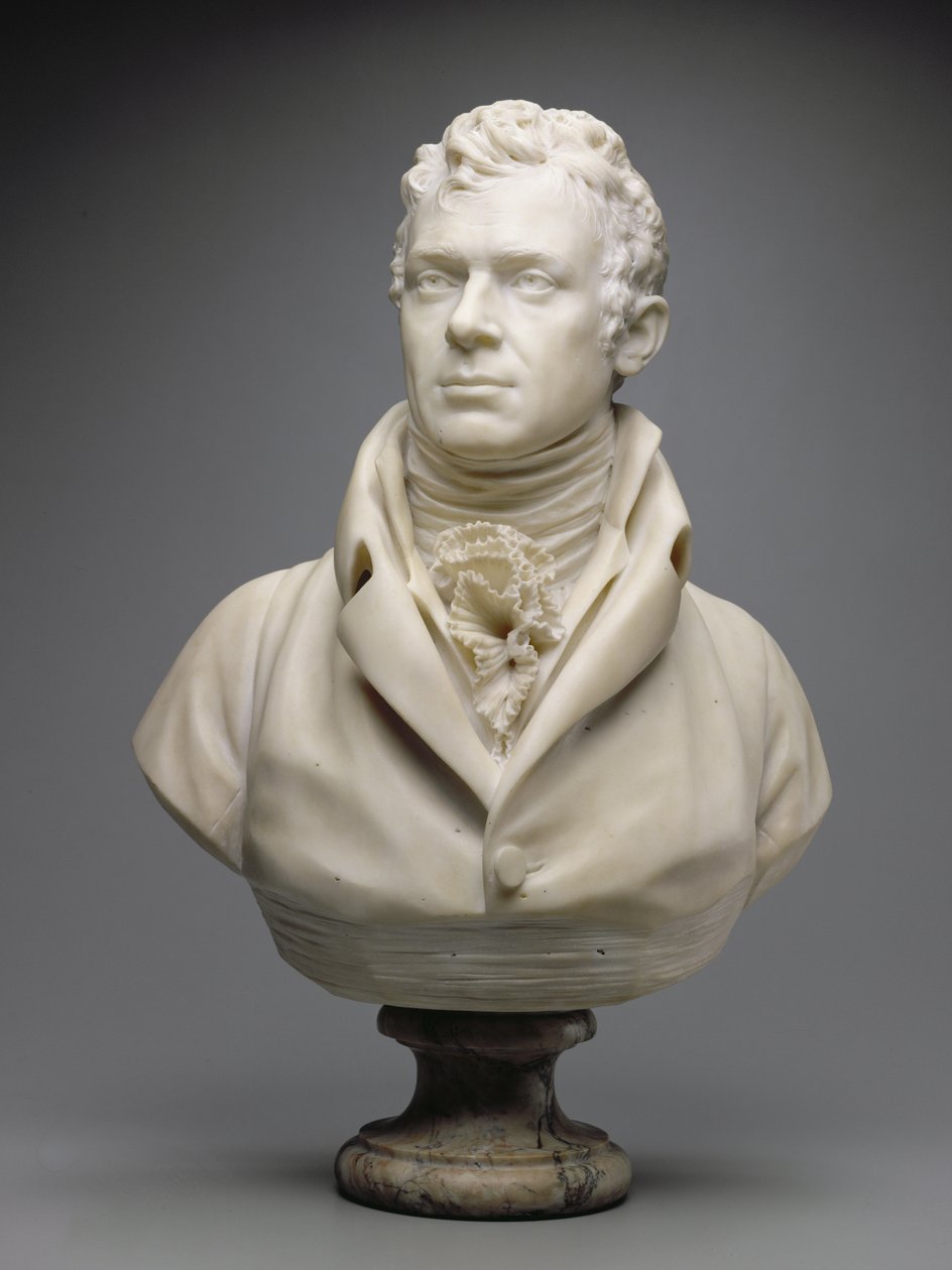 ロバート・フルトン、1804年頃（大理石）（345578-79も参照） 作： ジャン・アントワーヌ・ウードン