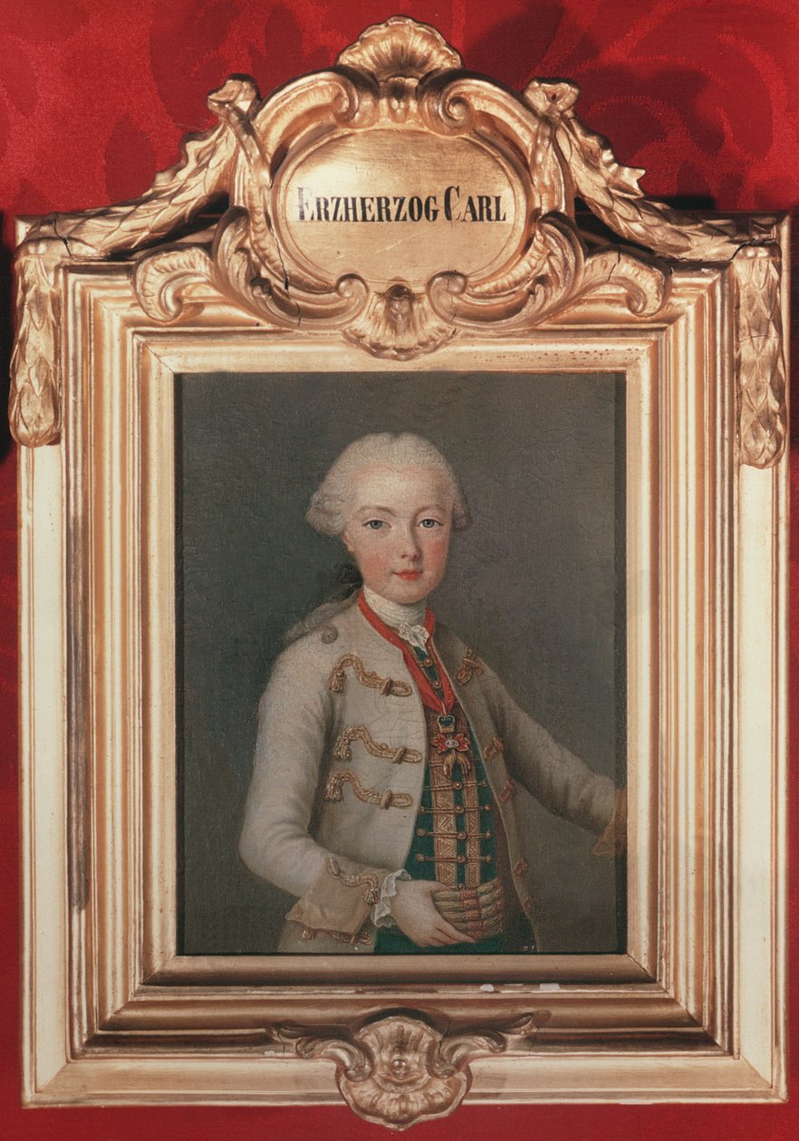 大公カールジョセフ（1745-61）皇帝フランシスコ1世（1708-65）の息子とオーストリアのマリアテレジア皇帝（1717-80）1762 作： ジャン・エティエンヌ・リオタード