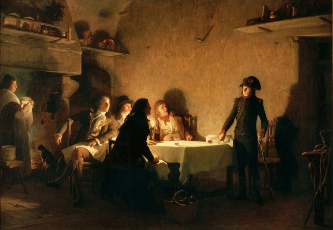 Le supper de Beaucaire、1793年7月28日英語：Beaucaireの晩餐、1793年7月28日 作： ジャン・ジュール・アントワーヌ・ルコント・デュ・ヌイ