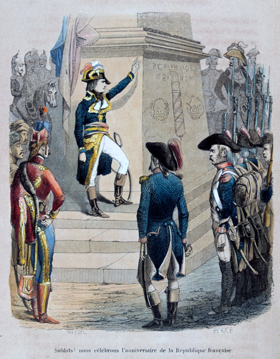 エジプトのナポレオン、1847年。 作： ジャン・アドルフ・ボース