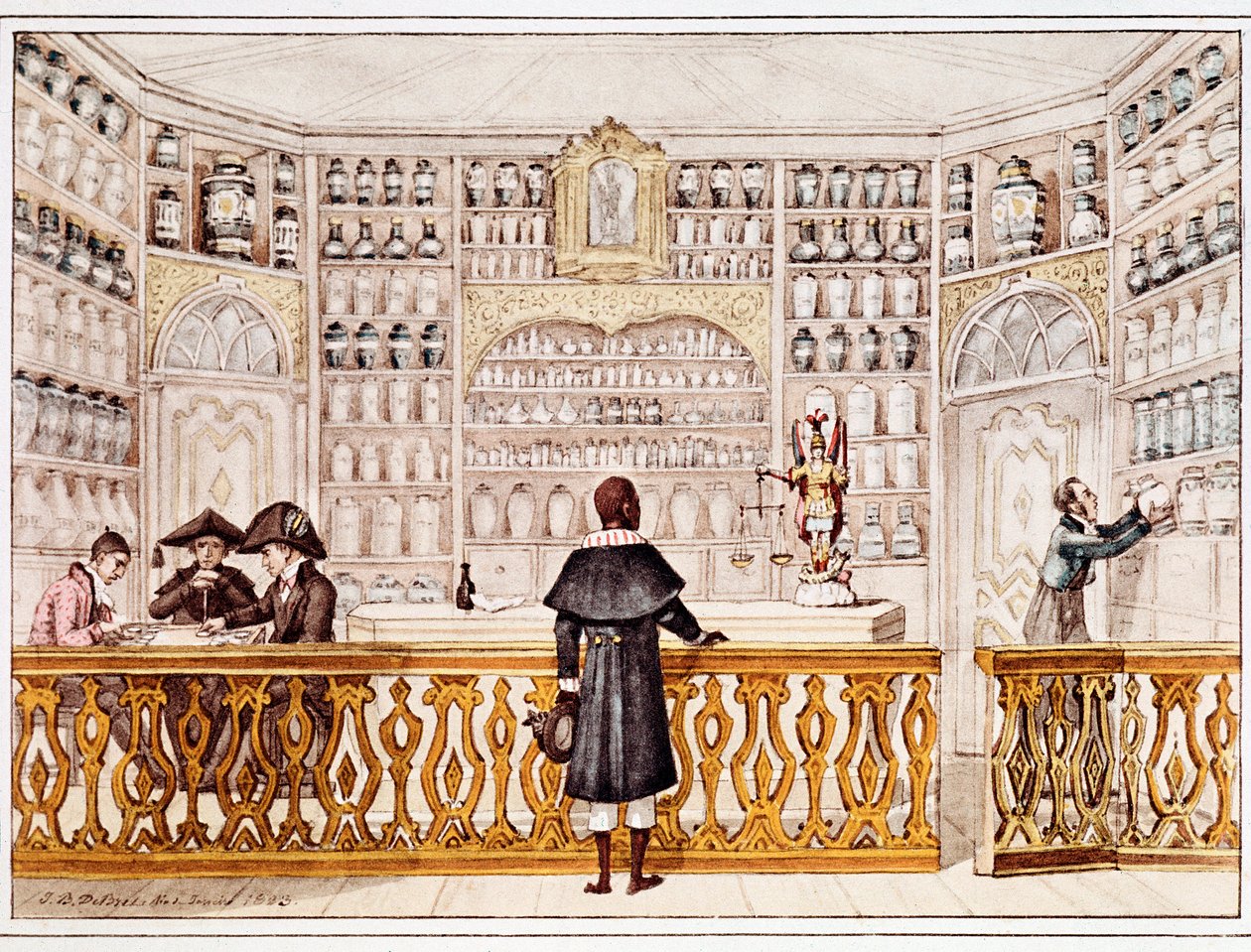 The apothecary（プリント 作： ジャン・バプティスト・デブレット