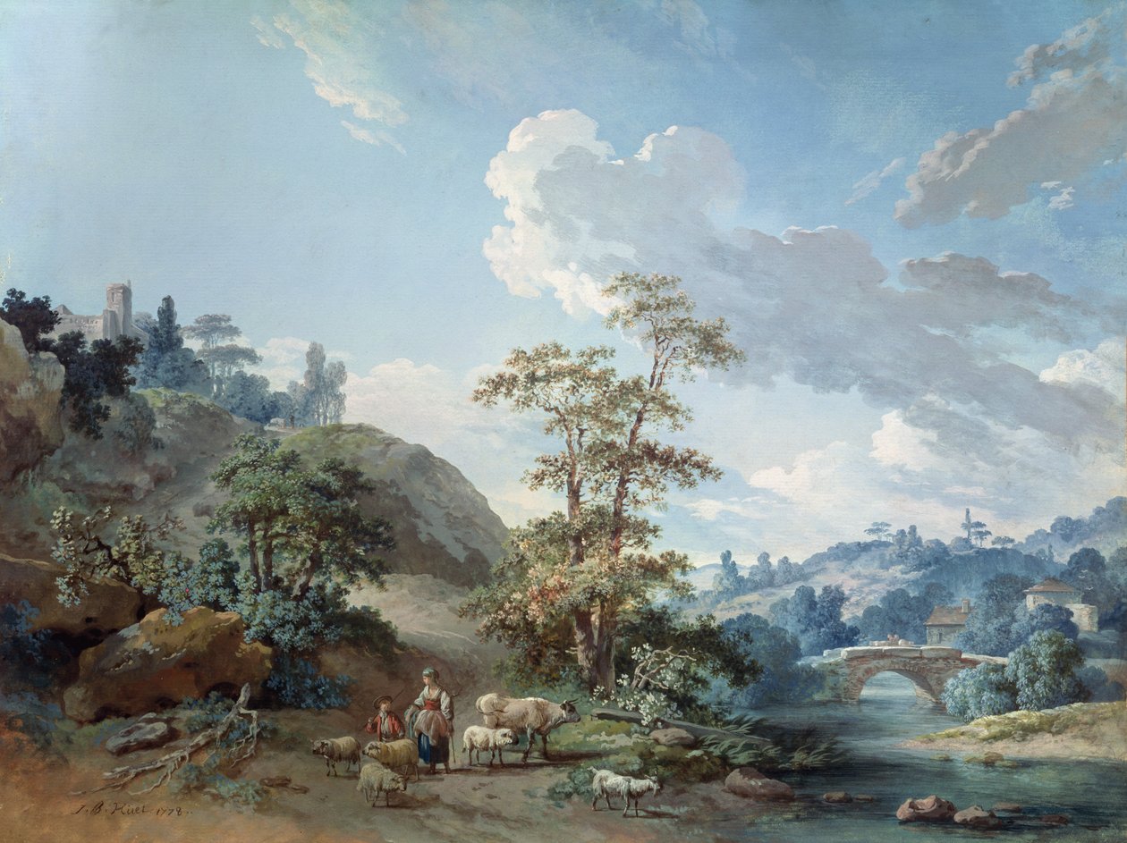谷の橋、1778年（ガッシュ） 作： ジャン・バプティスト・ウエト
