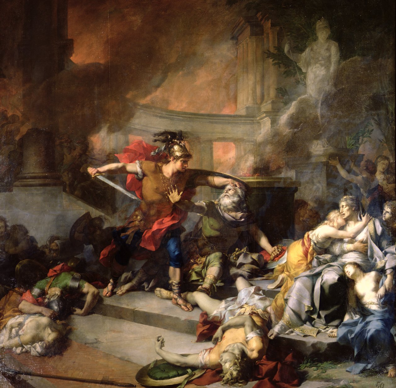 プリアムの死、1785 作： ジャン＝バプティスト・レグノー