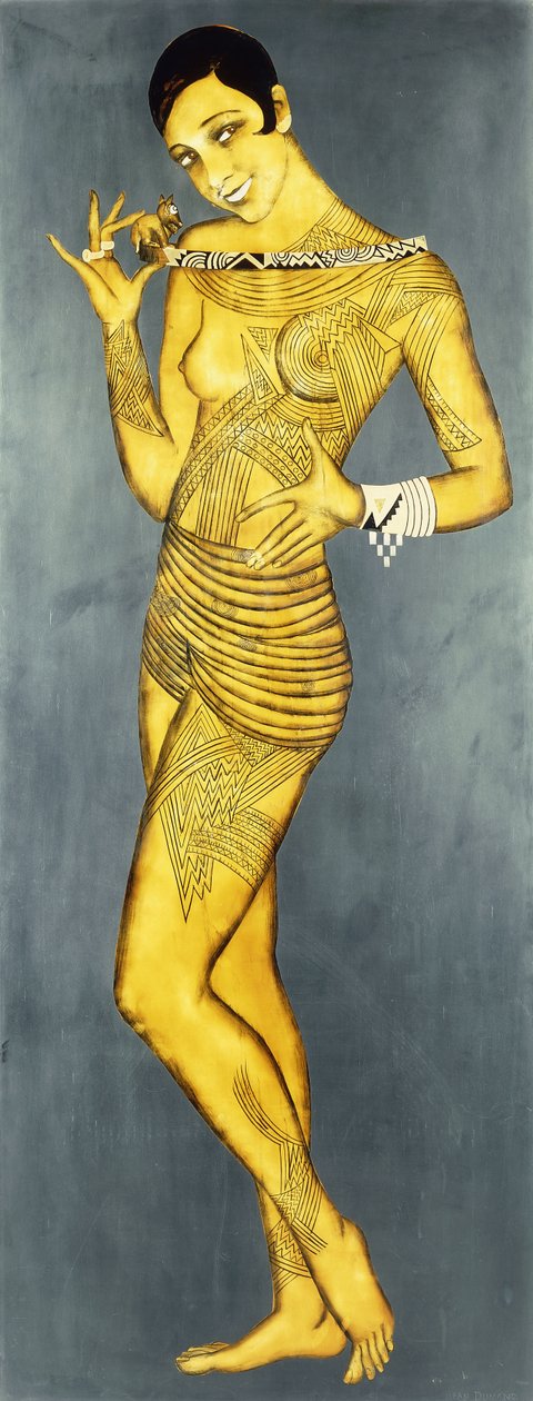 ジョセフィン・ベーカー、1927年頃（漆） 作： ジャン・デュナン