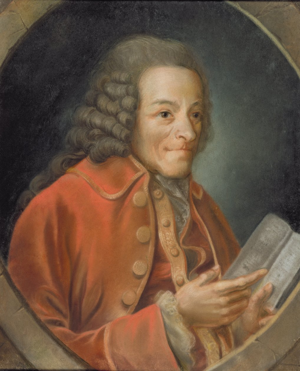 ヴォルテールの肖像（1694-1778） 作： ジャン・フーバー