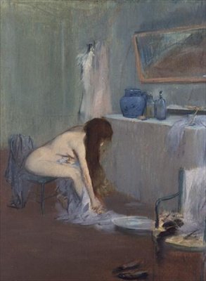 入浴後、1885-90年頃（パステル） 作： ジャン・ルイ・フォラン