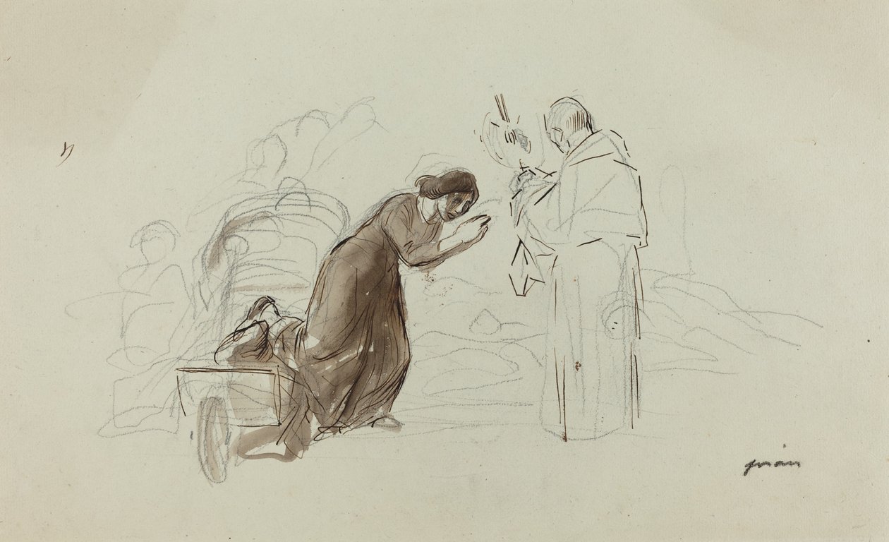 ルルドのベネディクト（1912年頃）。 作： ジャン・ルイ・フォラン