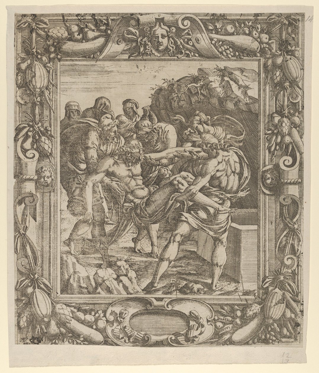 The Entombment, 1535-55. 作： ジャン・ミニョン