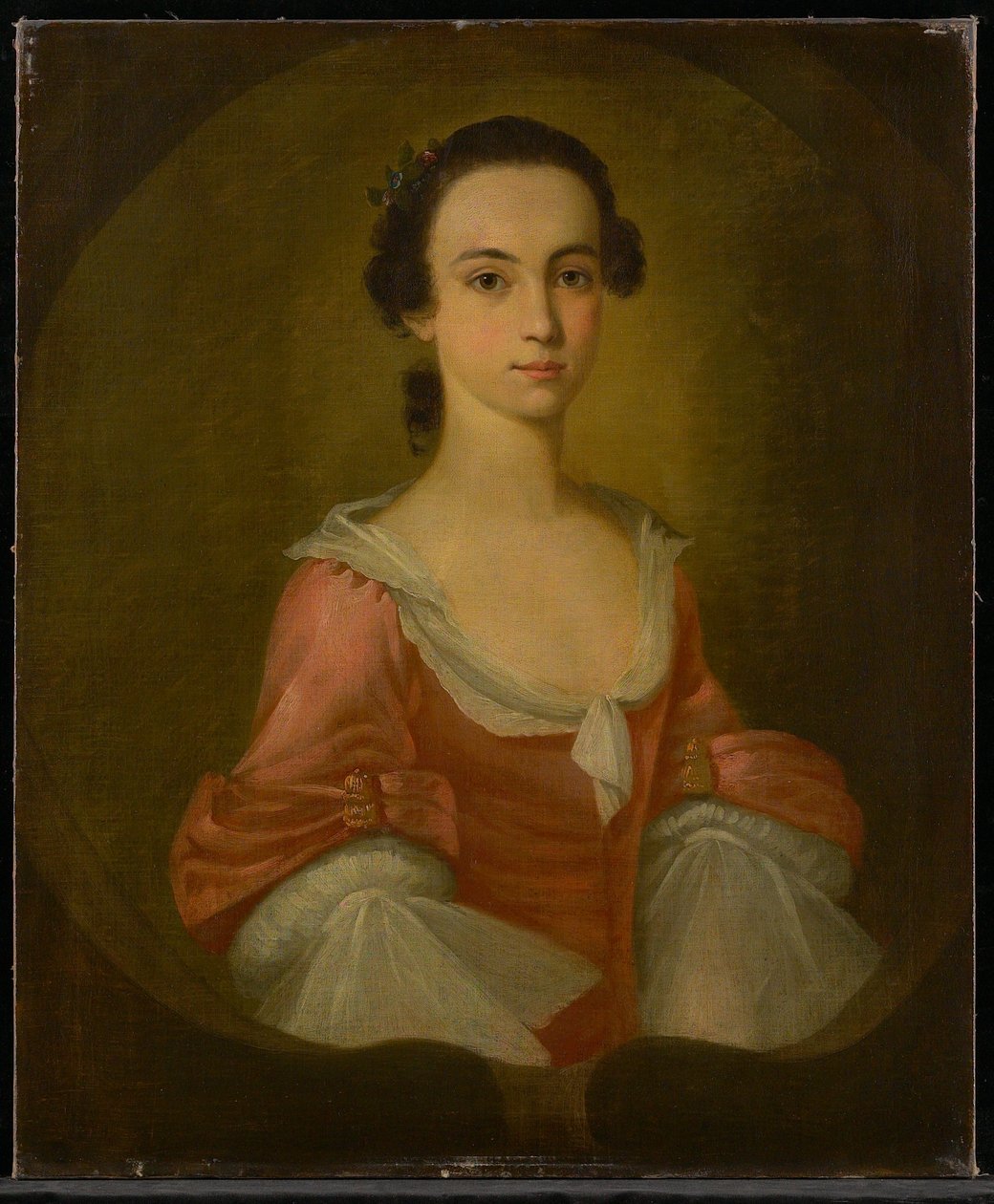 ガードナーグリーン夫人の肖像、1770年 作： エレミヤ・テウス