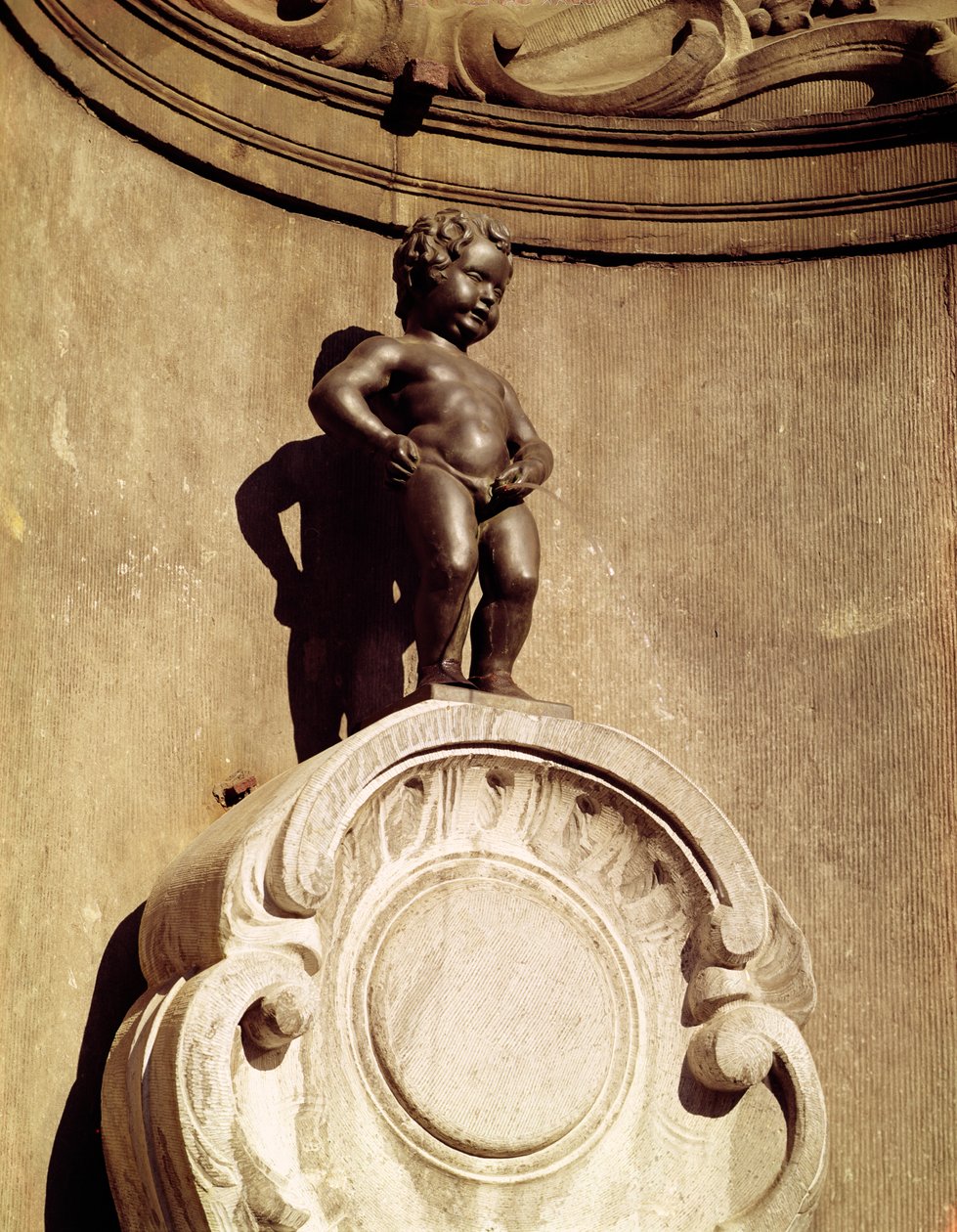 Le Mannequin Pis、1619年（ブロンズ）（詳細） 作： ジェローム・ザ・エルダー・デュケスノイ