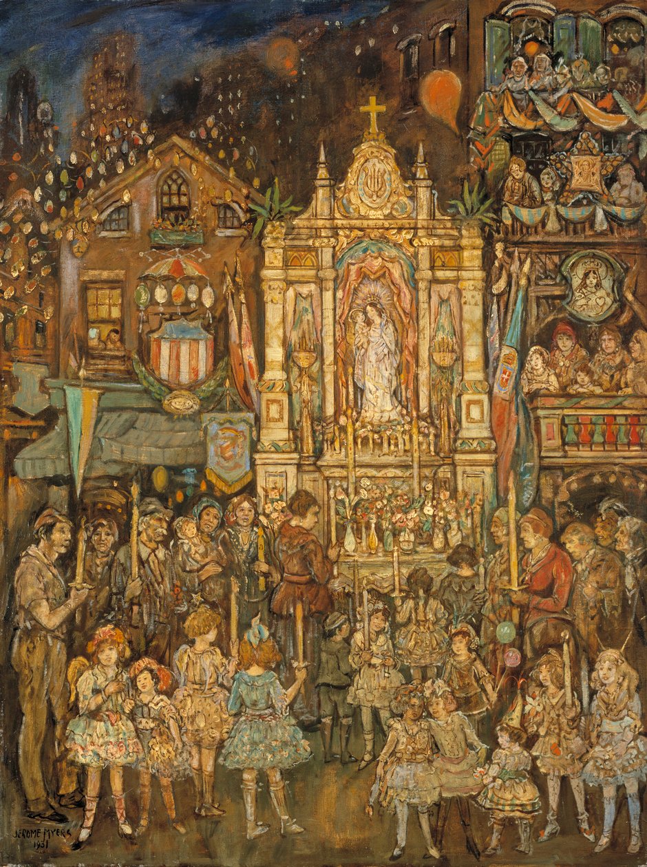 ストリート・シュライン、1931年 作： ジェローム・マイヤーズ