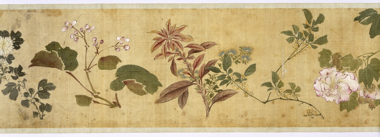 百花、17世紀初頭（シルク塗装）（詳細：207347-58も参照） 作： ジアヤン・チェン