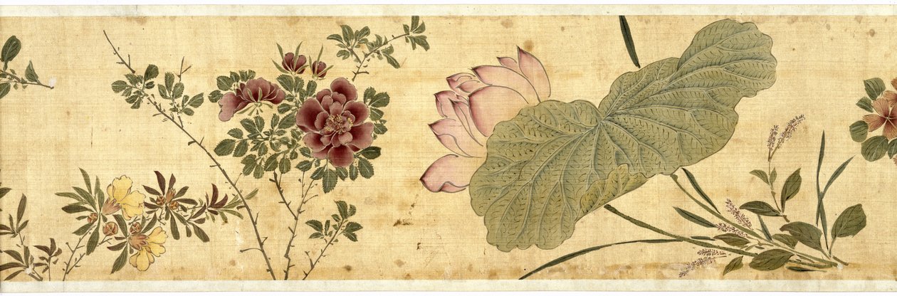 百花、1629年（絹の色） 作： ジアヤン・チェン